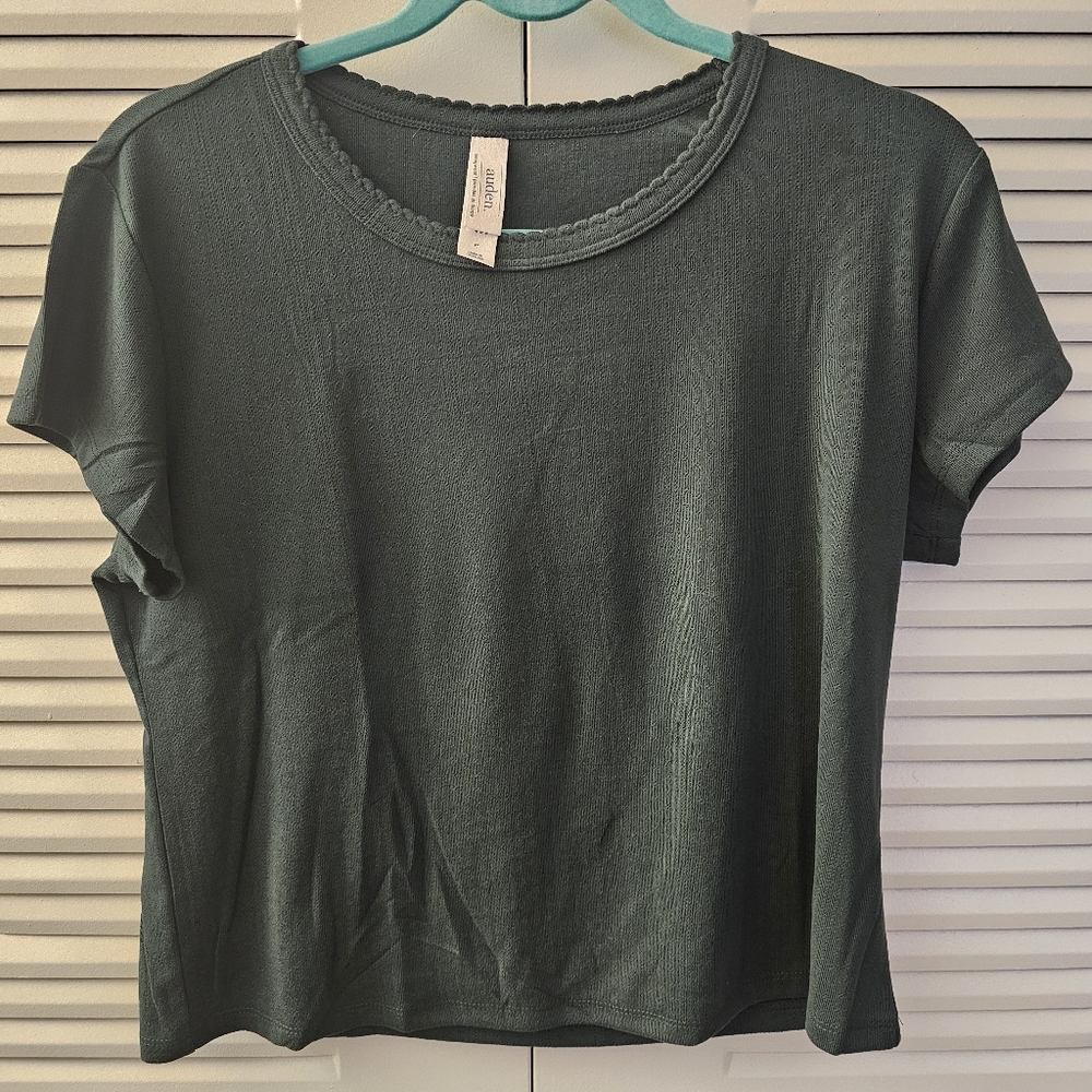 Auden Sleep Crop Top - Teal Green - Large